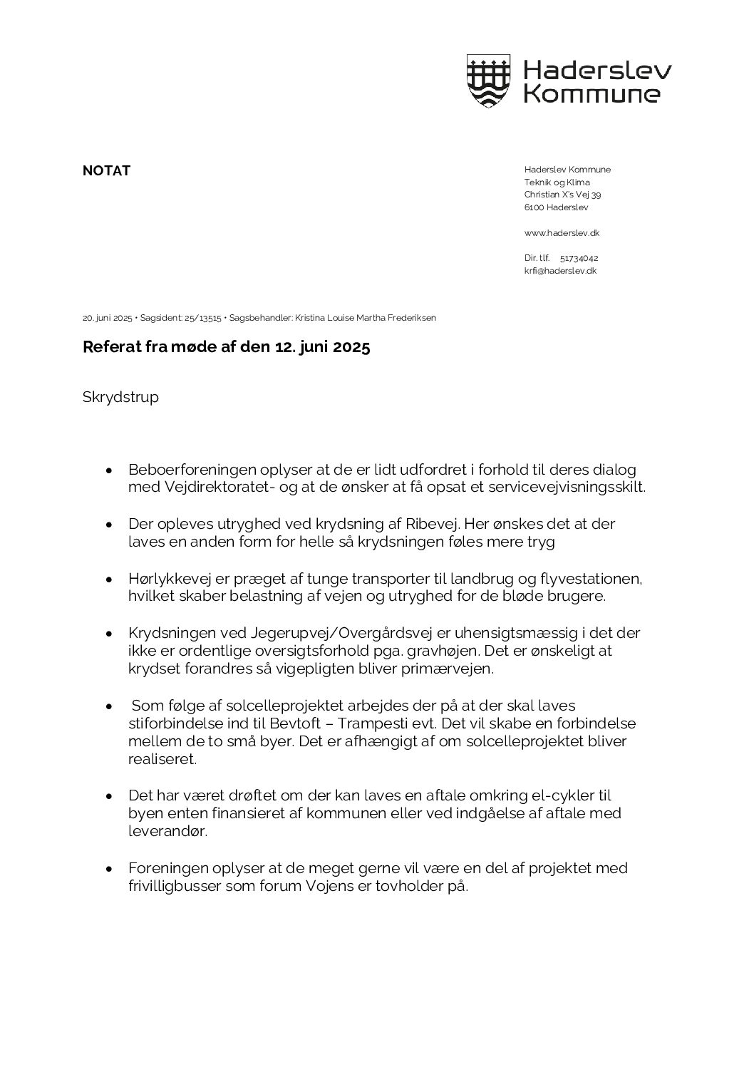 2025-06-12 Referat – 115080-25 Skrydstrup